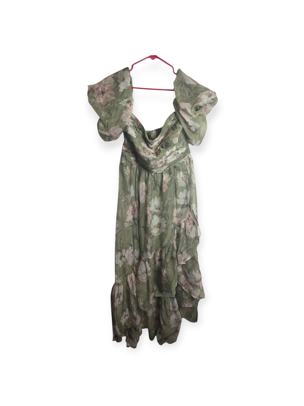 Women's Abercrombie & Fitch light green floral Emerson dress, size large